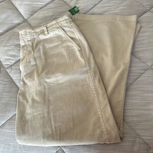 GAP Women's Beige/Tan Wide-Leg Pants